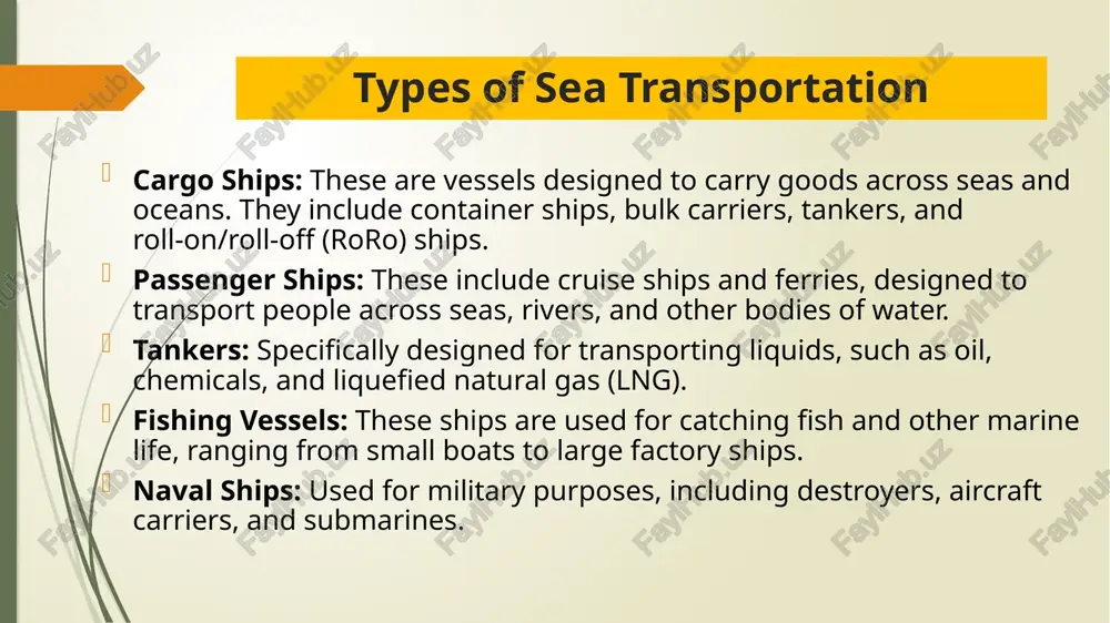 transportation sea presentation - Page 3