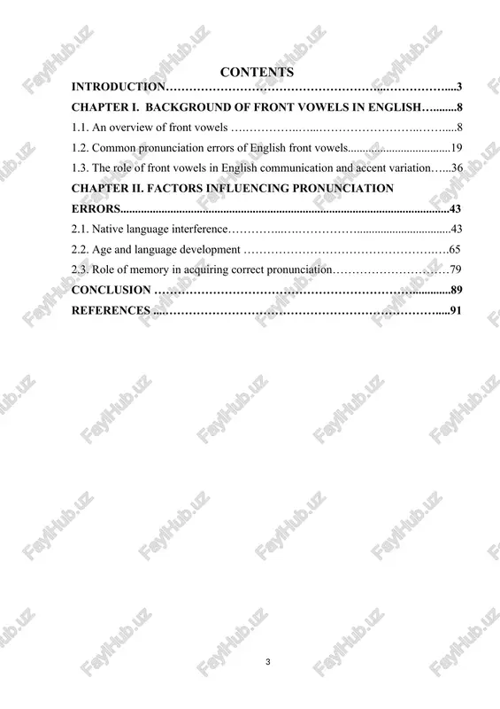derstanding the articulatory features of english front vowels. many students engage in approximations that do not align with standard english pronunciation norms, which reinforces the necessity for a focused pedagogical approach. by providing systematic instruction that incorporates phonetic training, including visual aids, auditory models, and kinesthetic activities, educators can equip learners with the tools they need to improve their pronunciation skills effectively. the role of exposure and practice cannot be understated. regular interaction with native speakers, along with immersive learning environments, can greatly enhance students' ability to perceive and produce front vowels accurately. engaging students in listening exercises, pronunciation drills, and real-world conversational practice can reinforce correct sound production and help them internalize the correct vowel distinctions. it is essential for educators to create a supportive and encouraging environment that facilitates this exposure and practice, as overcoming pronunciation barriers can result in increased confidence and fluency. the level of study …