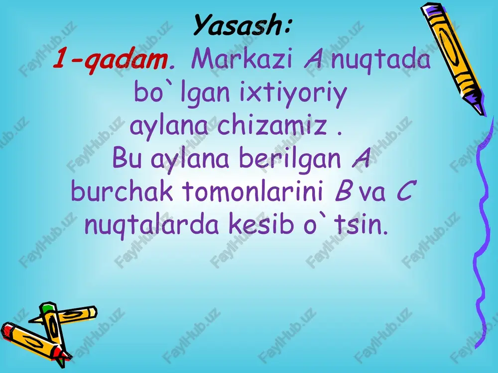 berilgan burchak kateng burchakni yasash - Page 3