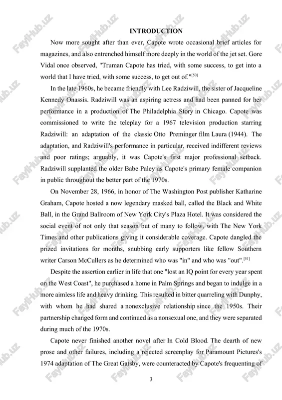d to take total control of the author's literary and business interests. chapter i. capote garcia truman early life and career 1.1. what did truman capote think of the movie breakfast at tiffany's? truman garcia capote (/kəˈpoʊti/; born truman streckfus persons; september 30, 1924 – august 25, 1984) was an american novelist, screenwriter, playwright and actor. several of his short stories, novels, and plays have been praised as literary classics, including the novella breakfast at tiffany's (1958) and the true crime novel in cold blood (1966), which he labeled a "non-fiction novel". his works have been adapted into more than 20 films and television dramas. capote rose above a childhood troubled by divorce, a long absence from his mother, and multiple migrations. he had discovered his calling as a writer by the time he was eight years old, and he honed his writing ability throughout his childhood. he began his …