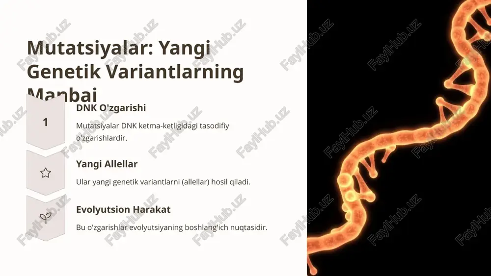 evolyutsiyaning genetik asoslari - Page 3