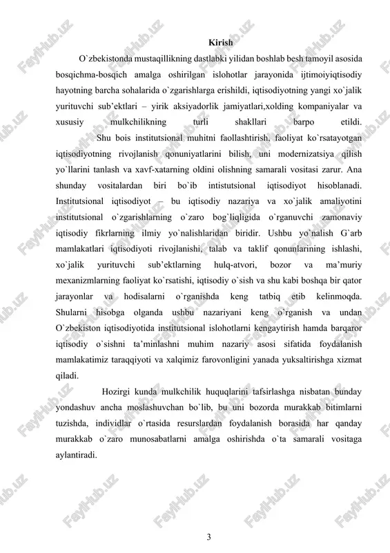 past (aholisining soni ko’p bo’lgani uchun). bundan, fan-texnika taraqqiyotini ishlab chiqarishga joriy qilishning ham iqtisodiy, ham ijtimoiy ahamiyati nihoyatda katta ekanligini korish mumkin. klassik nazariyaning rivojlanishida kuzatiladigan istalgan qoida tuzatishlar va aniqlashtirishlar jarayonida «eski tamoyillar»ni tashkil qiluvchi fikrlar o‘zgarishsiz qolishini nazarda tutadi. ular tadqiqot paradigmasi, nazariyani izchil qabul qiluvchi har qanday tadqiqotchining tanqidi qanchalik keskin bo‘lmasin, “eski” tamoyillardan voz kechilmaydi. aksincha, nazariyaning rivojlanishiga qarab uning tadqiqot predmetiga «yangi tamoyil»ni tashkil qiluvchi qarashlarga doimiy tuzatishlar, yangi unsurlar kiritiladi. «eski» institutsionalizm nazariyasining mohiyatini yanada to‘liqroq ko‘rib chiqish uchun ushbu ilmiy yo‘nalishning ko‘zga ko‘ringan vakillari t. veblen, k. polani va j.k. gelbreyt qarashlariga murojaat etish mumkin. mashinali ishlab chiqarishning paydo bo‘lishini tahlil qilishda kapitalist bilan yollanma ishchi o‘rtasidagi munosabatlar tizimi mehnat taqsimoti qabul qiladigan quyidagi tashkiliy shakllar orqali ularning o‘zaro ta’siriga e’tibor qaratildi: tabiiy mehnat taqsimoti → kooperatsiya → manufaktura va mutlaq qo‘shimcha qiymatni shakllantirish → xususiy ishchining paydo bo‘lishi → mashinalarning paydo …