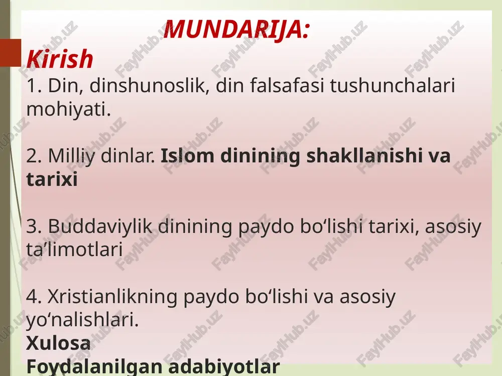 dinshunoslik fan sifatida shakllantirish - Page 3