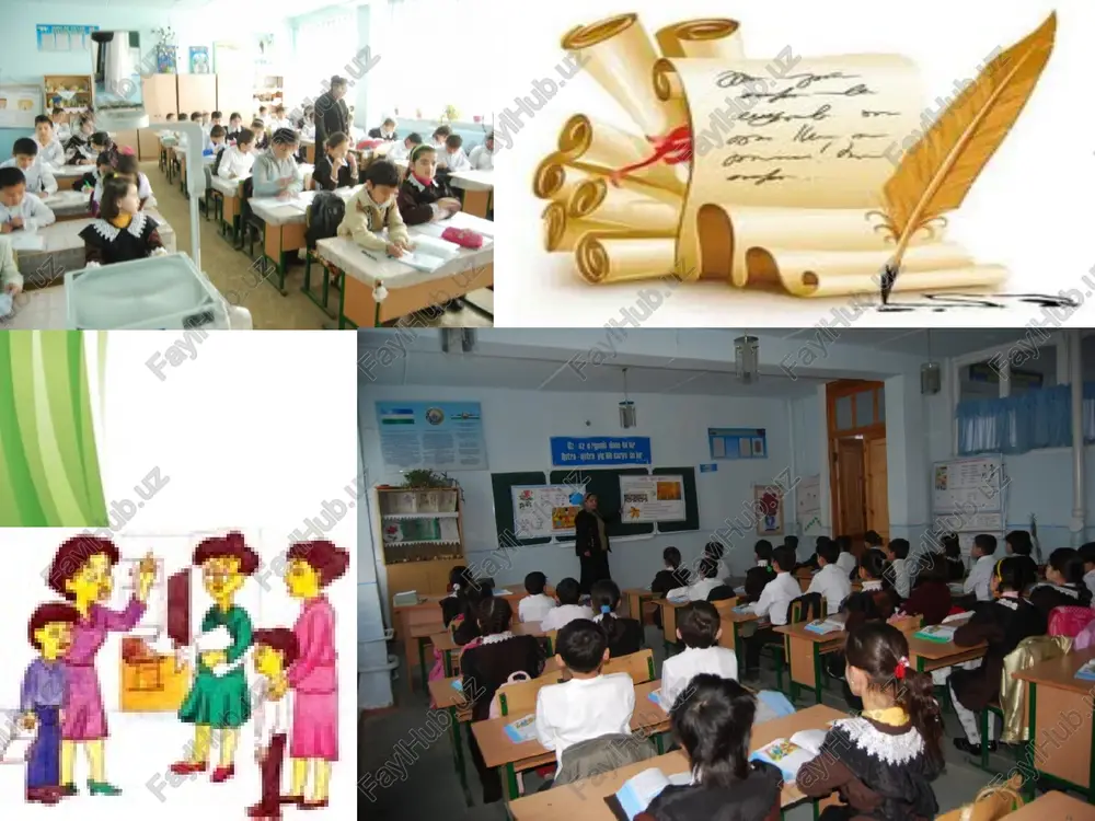 tqni o’quv fani sifatida anglaydilar. ular xohlagan va qiziqarli narsalarnigina emas, balki zaruriy narsa va hodisalar haqida o’ylab, rejali nutq tuzish zarurligini ham tushuna boshlaydilar. ular o’zining grafik formasi bilangina emas, balki leksikasi, sintaktik va morfologik formasi bilan ham og’zaki nutqdan farq qiladigan yozma nutqni egallaydilar. metodika bolalarning nutqini boyitishni, sintaktik va bog’lanishli nutqini o’stirishni ham ta’minlashi kerak. ona tili o’qitish metodikasi fani to’rt bo’limni o’z ichiga oladi: free powerpoint templates page * dunyoni bilish nazariyasi ona tili o’qitish metodikasi fanining metodologik asosi hisoblanadi. metodikaning amaliy ahamiyati o’quvchilarning til boyligini har tomonlama to’liq bilib olishlarini ta’minlashdir. buning uchun biz quyidagilarni yodda tutishimiz lozim: til kishilar o’rtasidagi aloqaning zaruriy vositasidir, tilsiz jamiyatning yashashi mumkin emas; tilning aloqa vositasi sifatidagi ahamiyati uzluksiz ortib boradi; maktabning vazifasi tilni aloqa – kishilar orasidagi munosabatning rivojlangan nozik quroliga aylantirish hisoblanadi. til oqilona, mantiqiy bilish vositasidir; til birliklari va formalari yordamida bilish jarayonida umumlashtirish, tushunchani muhokama …