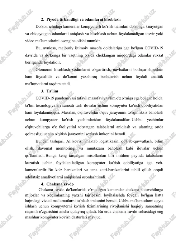 self-checkout mijozlarning o'zaro ta'sirini tushunadigan va mahsulotlar harakatini kuzatadigan kompyuterni ko'rishga asoslangan tizimlar tufayli avtonom chiqish mumkin bo'ldi. kassir-kam checkouts bunday uzoq quyruq kabi ko'plab chakana do'kon og'riq nuqtalari hal, mainstream kirib bormoqda. avtomatik to'ldirish kompyuterni ko'rish tizimlari, shuningdek, bir necha millisekundlar oralig'ida javonlardagi narsalarni kuzatish orqali tasvir ma'lumotlarini olishlari va to'liq inventarizatsiyani amalga oshirishlari mumkin. tizim zaxiralarni sotish va sotish bo'yicha tezkor xabarnomalarni taqdim etishi va xodimlarga inventarizatsiyani boshqarishda yordam berishi mumkin. aqlli video tahlil videokuzatuv kameralarini tahlil qilib, sun'iy intellekt bilan ishlaydigan tizimlar shubhali faoliyatni aniqlay oladi va xodimlarni ogohlantiradi, ular uni darhol ko'rib chiqishlari va tegishli choralarni ko'rishlari mumkin. o'g'irlikni aniqlash uchun kompyuterni ko'rishga asoslangan tizimlar aniqroq ekanligi isbotlandi, chunki ular harakatni real vaqtda tahlil qilishga imkon beradi. ai bilan ishlaydigan kameralar jismoniy hujumlar yoki baxtsiz hodisalar kabi boshqa xatti-harakatlarni aniqlash uchun ham ishlatilishi mumkin va shu bilan xavfsizlikni yaxshilaydi. piyoda tirbandlik va odamlarni hisoblash do'kon ichidagi …