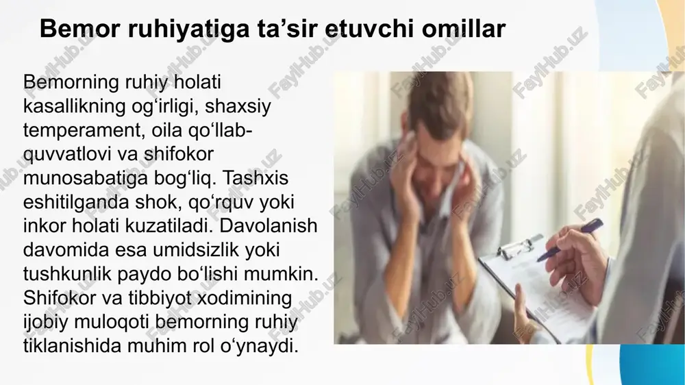 tibbiyot amaliyotida bemorlarning ruhiy holati - Page 3