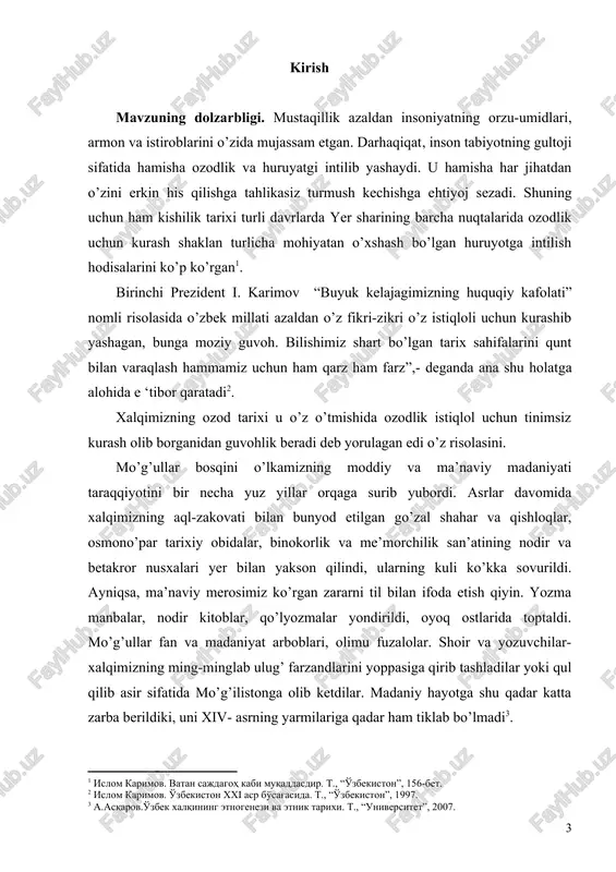 inadi . xiii asr va xiv-asrning birinchi yarmida movarounnaxr va xorazmda yozma adabiyot namoyondalarining o’z yurtlarida badiiy ijod bilan shug’ullanishlari uchun umuman hyech qanday imkoniyat yo’q edi. mo’g’ullar qirg’inidan tasodifan qutulib qolgan adiblar, yozuvchilar, shoir va olimlar o’z ona vatanlarini tark etib, o’zga mamlakatlarga boshpana izlab bosh olib ketishga majbur etadilar. ularning ko’plari hindiston, eron, turkiya, misr va boshqa yaqin sharq mamlakatlariga bosh olib ketadilar. jumladan, buxorolik shoir, adib va adabiyotshunos muhammad avfiy, toshkentlik shoir badriddin chochiy, naxshoblik ziyo naqshabiy (hindiston), shoir kamol xo’jandiy, nosir buxoriy (eron) va boshqalar chet mamlakatlarda ijod qilganlar. markaziy osiyodan borgan ijodkorlar boshqa mamlakatlarda bo’lsa ham o’z xalqlarining madaniyati va adabiyoti taraqqiyotiga xizmat qilganlar. ayni vaqtda ular og’ir paytlarda o’zlari uchun ikkinchi vatan bo’lib qolgan mamlakat xalqlari madaniyati taraqqiyotiga ham munosib hissa qo’shadilar. ularning ko’pchiligi bir necha tillarni bilar va shu tillarda ijod qilar edilar. masalan, asli balxlik jaloliddin rumiy kichik osiyoga borib fors-tojik, turk …