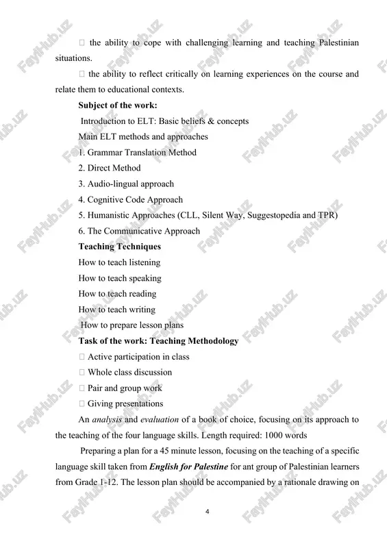 rite sideways c. writing clearly, accurately & naturally d. upper & lower case 10. careful pointing to learners 11. asking and then nominating learners 12. accepting collective answers sometimes 13. varying techniques to exert authority and stop activity 14. using gestures is a natural part of face-to-face communication especially with low level learners 15. activity instructions should be simple, clear and carefully planned. if necessary, they should be repeated. 16. seating arrangements: if you keep your students in rows, and never change the seating arrangements, they will get bored! create simulated hardware store by placing realia items in various places around the classroom. make sure students know where each item is. practicing describing location of each. divide class into pairs. use "tango seating" with one member facing front of classroom; the other facing toward back of room. go to back of room. show flashcards one at a time. partner who …