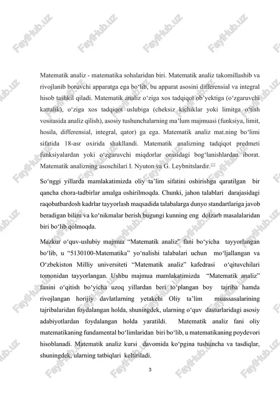 xossalari chekli o’lchamli fazolardagi chiziqli operatorlarning xossalariga yaqin bo‟lgani sababli ular yaxshi o’rganilgan sinfdir. shu bilan birga to‟la uzluksiz operatorlar nazariyasi juda muhim tarkiblarga ega. kurs ishining maqsadi.ushbu kurs ishining maqsadi — birinchi va ikkinchi tur sirt integrallarining nazariy asoslarini o‘rganish, ularning o‘zaro bogʻliqligini tahlil qilish, shuningdek, sirt integrallarining fizik va amaliy jihatdan qo‘llanilish sohalarini yoritish, misollar orqali ularni yechish ko‘nikmalarini shakllantirish va sirt integrallarining fan va texnika sohalaridagi ahamiyatini ochib berishdan iborat. kurs ishining obyekti. birinchi va ikkinchi tur sirt integrallari hamda ular yordamida fazodagi funksiyalarni o‘rganish hisoblanadi. bu integrallar orqali sirtlar ustida turli matematik va fizik jarayonlarni ifodalash mumkin. kurs ishining predmeti. oliy ta’lim muassasalarida “birinchi va ikkinchi tur sirt integrallari orasidagi bog'lanish” mavzusining mazmun mohiyatini o’rganish, hamda uni nazariy va amaliy tadqiq etish hisoblanadi. kurs ishining tuzilishi va hajmi. kurs ishi kirish, ikki bob, to’rtta paragraf, xulosa va foydalanilgan adabiyotlardan iborat holda yoritib berilgan. kurs ishining hajmi. …