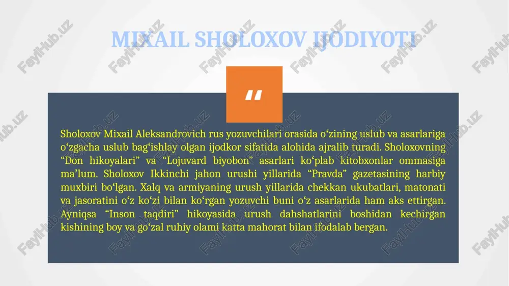 yil davom etadi. bu vaqt mobaynida andreyning koʻrmagan azobu qiyinchiligi qolmaydi. itdek kaltaklanadi, ochlikdan qiynaladi. rus askari boʻlsada, xoinlik qilgan yigitni oʻldirishga majbur boʻladi. asirlikda germaniyaning rur, bavariya, berlin va shu kabi juda koʻplab shaharlariga olib ketiladi. bir necha bor qochishga ham urinib koʻradi, ammo boʻlmaydi. oʻlimga tik qarasa ham dushmanga boshini egmagan andrey ikki yil deganda bir nemis mayoriga haydovchilik qilishga tayinlanadi va vatanga yaqin masofadagi shaharga yuboriladi. bu vaziyatni qoʻldan bermay, barcha ehtiyot choralarini koʻradi, mast holdagi nemis mayorni yaralab mashinaga bogʻlaydi va vatan sarhadlari tomon yeldek uchadi. amallab rus armiyasi tomonga oʻtadi va bu jasorati uchun mukofotlanadi. ozodlikdan sarmast andreyga oilasini koʻrib kelish uchun bir oyga taʼtil beriladi va u hayajon ichra oilasiga xat yoʻllaydi. biroz kechikishlardan soʻng javob xatini qoʻshnisi ivan timofeyevichdan oladi. bu xat unga qattiq zarba boʻladi. xatda janglardan birida aviazavodga nemislar tomonidan berilgan havo zarbalarning birida bombalardan biri aynan uning uyiga tushgani va …