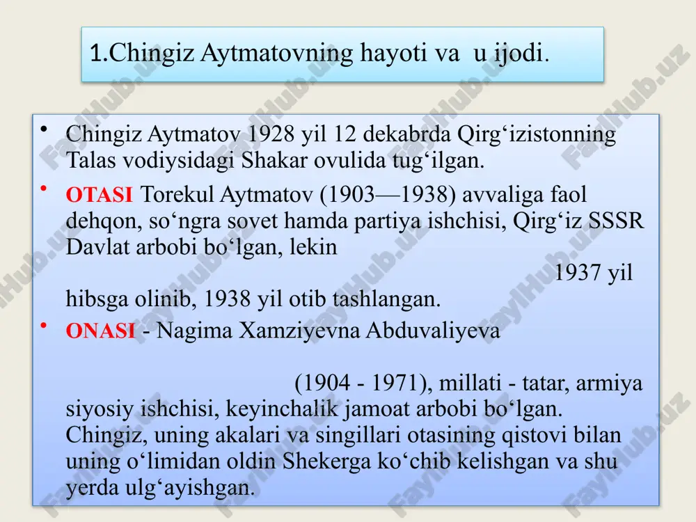or bo‘lib nabira qoladi. uning hayotida hayotning davomi. to‘lg‘anoy avlodlari kasbikorining abadiyati mujassam. hikoya nevarasi janbolot haqidagi so'zlar bilan boshlanadi va tugaydi. va bu nafaqat tolgonay monologini tuzish uchun kompozitsion usul. agar janbolotning onasi aliman ham butun voqeani boshdan kechirganini va u "somon yo'li" ning qahramoni tolgonay bilan birga bo'lganligini eslasak, unda yozuvchining niyati yanada ravshanroq bo'ladi. to'lg'ay, alman ayol-onalar taqdiri yozuvchini qiziqtiradi. qissa boshida, kuzning bo'sh dalasida, butunlay yolg'iz, kulrang sochli ayol qiyofasi paydo bo'ladi. "yangi yuvilgan oq ko'ylakda, oppoq ro'mol bilan bog'langan, qorong'i choyshabli beshmetda u pog'ona orasida asta-sekin yurib boradi." ayol to'xtab, "mayus, ko'zlari bilan uzoq vaqt atrofga qaraydi". yolg'izlik, yashirin, aytilmagan dardi bilan "somon yo'li" hikoyasining qahramoni keksa to'lgonay dastlab rahm-shafqat hissini uyg'otadi. va unga nima kerakligini bilib olsak, biz haqiqatan ham uning hayotidagi juda muhim voqeani aytib berishimiz kerak, u holda to'lgonay tinch holda o'lishi mumkin emas, o'tkir psixologik vaziyat yuzaga keladi. ushbu keksa qirg'iz …