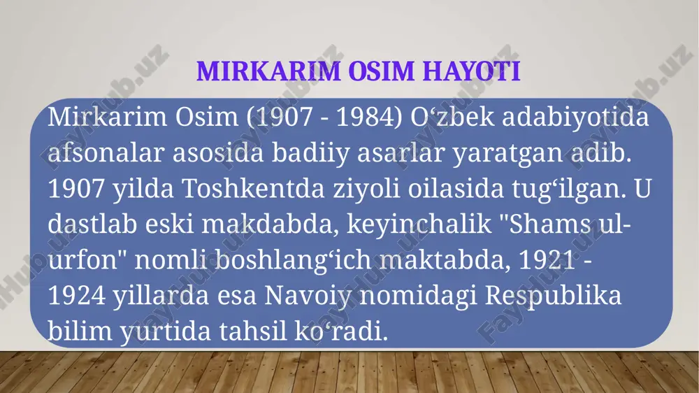 ga kirgan o‘g‘li alisherga kulimsirab qarab turdi. shul yoshdan kitobga muhabbat qo‘ysa, ulg‘aygach, albatta, kitobni ilkidan ayirmay, o‘zi bila asrab yurgay“, deb o‘yladi ota shiringina, do‘mboq o‘g‘lidan ko‘ngli to‘lib. bu parcha atoqli adib mirkarim osimning kelajakda buyuk mutafakkir, g‘azal mulkining sultoni sifatida el-yurtga taniladigan, nomi asrlar osha yashaydigan alisher navoiy haqida yaratgan ushbu ajoyib “zulmat ichra nur” qissasidandir. shu o’rinda aytishimiz kerak, mazkur asar o’z-o’zidan dunyo yuzini ko’r,agan. eng avvalo alisher navoiy bobomizni o‘zbek xalqi ma‘naviy dunyosining shakllanishiga g‘oyat kuchli va samarali ta‘sir ko‘rsatgan zot sifatida e‘tirofga loyiq ekanligi hamda uning mo‘tabar nomi, ijodiy merosining boqiyligi, badiiy dahosi zamon va makon chegaralarini bilmasligi haqida doimo faxrlanib so‘z yuritishimiz uchun ham yaratilgan desak mubolag’a bo’lmaydi. ushbu qissa menda juda katta taassurotlar qoldirdi, chunki alisher navoiy xalqimizning ongi va tafakkuri, badiiy madaniyati tarixida butun bir davrni tashkil etadigan buyuk shaxs, milliy adabiyotimizning tengsiz namoyandasi, millatimizning g‘ururi, sha‘nu sharafini dunyoga tarannum qilgan o‘lmas …