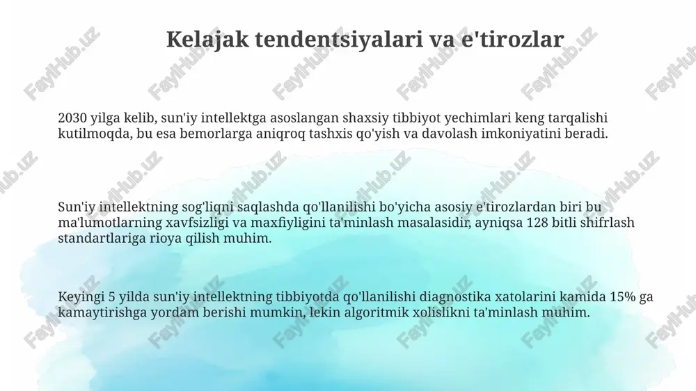 suniy intellektning tibbiyotga tasiri - Page 3