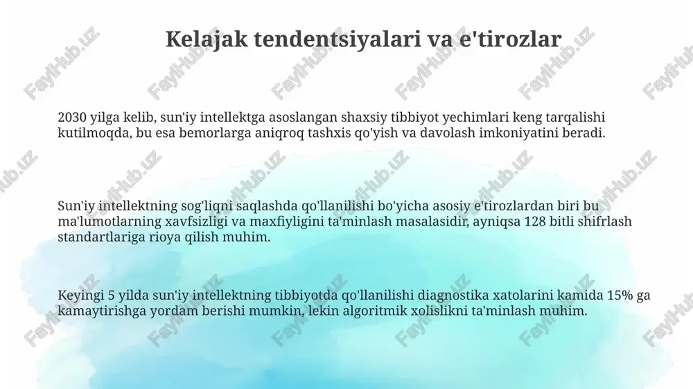 suniy intellektning tibbiyotga tasiri - Page 3