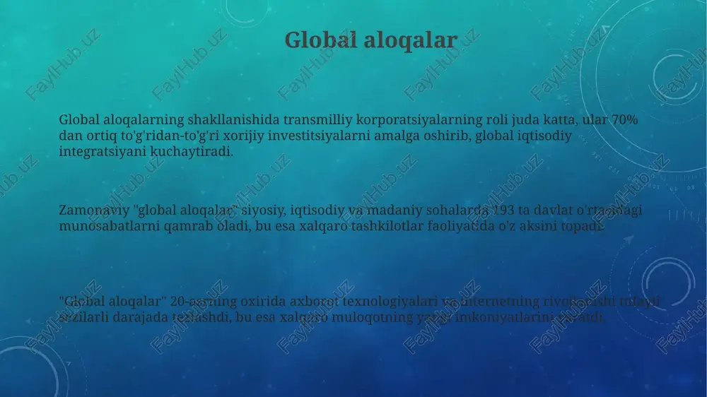 iyosiy partiyalarga birlashish huquqiga ega bo'lgan fuqarolarning majmui tushuniladi. "huquqiy davlat" iborasi konstitutsiya va qonun ustuvorligiga asoslangan, davlat hokimiyati 3 tarmoqqa bo'lingan (qonun chiqaruvchi, ijro etuvchi, sud) davlatni ifodalaydi. "asosiy tushunchalar"da "demokratik jamiyat" tushunchasi davlat boshqaruvi xalq tomonidan saylanishi va 5 yildan ortiq bo'lmagan muddatga saylanishini anglatadi. iqtisodiy ta'sirlar ishchi kuchi migratsiyasi resurslarni taqsimlashni o'zgartiradi, ba'zi sohalarda ishchi kuchi yetishmasligiga olib keladi. qishloq xo'jaligi va qurilish sohalari ayniqsa sezgir, 30% kamayish kuzatilgan. migratsiya mahalliy bozorlarda demografik o'zgarishlar tufayli talab va taklifga ta'sir qiladi, ayniqsa uy-joy, ta'lim va sog'liqni saqlash sohalarida narxlar o'sishiga sabab bo'ladi. migratsiyaning iqtisodiy ta'siri o'zbekistonda pul o'tkazmalari orqali namoyon bo'ladi; 2023-yilda bu ko'rsatkich yaimning 10 foizini tashkil etdi va iste'mol xarajatlarini oshirdi. siyosiy manzara o'zbekiston siyosiy manzarasida rasmiy ravishda ko'ppartiyaviylik mavjud bo'lsa-da, 5 ta partiya faoliyat yuritadi, ammo ularning barchasi hukumat nazorati ostida va jiddiy muxolifat mavjud emas. 1991-yilda mustaqillikka erishgandan so'ng, o'zbekiston siyosiy manzarasi avtoritarizmga moyil …