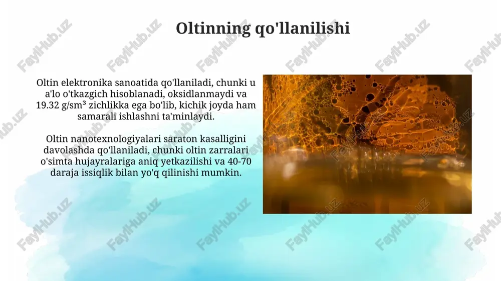 oltin kimyoviy xossalari - Page 3