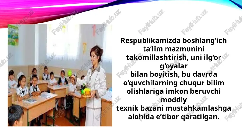 ‘atuvchi hikoyalar, ayniqsa, mustaqil ishlardan ko‘proq foydalanish kerak, bunda tadqiqiy yondashish, murakkab bo‘lmagan tahlil va sintez, taqqoslash va umumlashtirish, tabiat ishlarining majburiy tarkibiy qismlari bo‘lishi lozim. tabiiy fanlar o‘quvchilarni, insonning tabiatga taʼsirini va tabiat boyliklarini avaylab - asrashni o‘rgatadi. tabiiy fan tushunchasini samarali o‘zlashtirishni taʼminlovchi metod bu tabiatni kuzatish metodi hisoblanadi. kuzatishlar xulosasiga ko‘ra, o‘simlik, hayvon yoki biror hodisa haqida o‘quvchida aniq tasavvurlar hosil bo‘ladi. tabiatshunoslikni o‘qitish jarayonida dunyoni ilmiy tushunish asoslarini shakllantirish uchun tabiatga insonparvarlik munosabatini, vatanparvarlikni va go‘zallikni tushunishni tarbiyalash kerak. tabiatshunoslikni o‘qitishda og‘zaki, ko‘rgazmali, amaliy va boshqa metodlardan foydalaniladi. hozirgi kunda o‘quvchilarga zamonaviy bilim berishda ularning ijodiy faolligi, individual qobiliyatlarini ochishga qaratilgan metodlar tobora ko‘proq qo‘llanilmoqda. tabiatshunoslik bo‘yicha mashg‘ulotlarni sinfdan va maktabdan tashqari tadbirlar: ochiq havodagi o‘yinlar, o‘lkashunoslik sayyohatlari, yurishlar bilan chambarchas bog‘lamoq zarur. tabiatshunoslik darslari — bu mehnat tarbiyasi maktabi hamdir. aniq misollarda o‘quvchilarni odam mehnati — uning jismoniy va ma‘naviy sihatligining manbai ekanligiga ishontirib, o‘qituvchi …