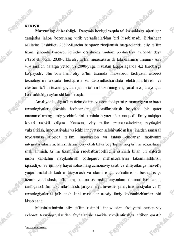 ishi predmeti - pedagogik innovatsiyalarni tasniflashga doir asosiy yondashuvlarni aniqlashda metodlar va vositalardan foydalanish kurs ishi tuzilishi va hajmi: kirish, asosiy qism, umumiy xulosa, foydalanilgan adabiyotlar ro‘yhatidan iborat. i bob. pedagogik innovatsiyalarni tasniflashga doir yondashuvlarning nazariy-metodologik asoslari 1.1.ta’lim klasterida pedagogik innovatsiya tushunchasi hozirgi vaqtda ta’iimning konseptual sohasida iqtisodiyotdan umumiy toifalarni olish natijasida shakllangan «ta’limda ldasterli yondashuv» va «ta’lim klasteri» atamalari keng qo‘llaniladi (e,i. sokolova). ushbu tushunchalaming qo‘llanilishi bir vaqtning o‘zida bir nechta semantik kontekstlarda sodir bo‘ladi, ular orasidagi farqlar klasterni tashkil etuvchi obyektlaming sifat xususiyatlari, ko‘lami va ta’siri chegaralari bilan bog’liq. masalan, “ta’lim klasteri” iborasi “ta’lim kompetensiyasi”, “ta’lim dasturi”, “ta’limni tashkil etish” va “ijtimoiy institutlar birlashmasi” ma’nolarida qodlaniladi. bu “ta’lim klasteri” tushunchasining turli mazmun bilan toddirilishiga, izohlash va amaliy qodlashdagi noaniqliklarga olib keladi. innovatsion boshqaruvning samarali tizimini yaratish tegishli nazariy vositalaming mavjudligini talab qiladi. shuning uchun asosiy toifalarni boshqa tegishli kontseptual tushunchalar bilan to‘ldirish va qayta aniqlash kerak. innovatsiyalar nazariyaning …