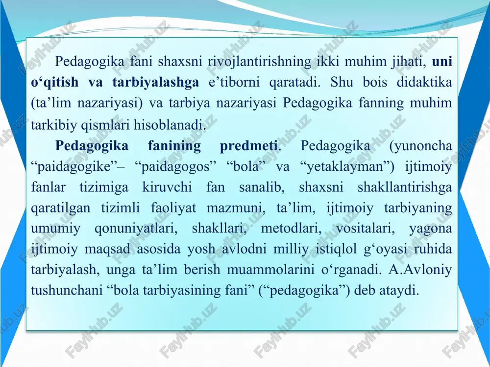 ifatlari, ruhiy xususiyatlarini aniqlash va baholashda qo‘llaniladigan qisqa standart tekshirish bo‘lib, uning ahamiyati shaxsning muayyan soha bo‘yicha nazariy bilimlarini, qobiliyati, psixofiziologik, shaxsiy xususiyatlarining rivojlanganligi, ma’lum faoliyatni tashkil etishga doir ko‘nikma, malakalarning shakllanganlik darajasini aniqlashga xizmat qilishida ko‘zga tashlanadi. pedagogik tajriba metodining ilmiy-amaliy ahamiyati muammo yechimini topish imkoniyatlarini o‘rganish, mavjud pedagogik sharoitlarning maqsadga erishishni kafolatlay olishi, berilayotgan tavsiyalarning amaliyotda o‘z in’ikosiga ega bo‘la olishi va ularning samaradorligini aniqlash uchun keng imkoniyatlarni yaratishda aks etadi. maktab hujjatlarini tahlil qilish metodi. pedagogik jarayon va faktlarni tekshirishda maktab hujjatlarini o‘rganish va har tomonlama tahlil etishga e’tibor berish lozim. o‘quv-tarbiyaviy muassasalar hujjatlarini tahlil etish ta’lim sohasidagi prezident farmonlarini, vazirlar mahkamasining qarorlarini amaliy bajarilish darajasini, har bir jamoa va xodimning faolligi, ularning faoliyatidagi kamchilik va xatolarini aniqlashga hamda mas’uliyatini oshirishga imkon beradi. pedagogik tadqiqot metodiga pedagogik tajribalarni o‘rganish va umumlashtirish kiradi. bu metod amaliyot holatini tahlil qilishga yo‘naltirilgan. matematik-statistik tahlil metodi - pedagogik tadqiqot, tajriba-sinov ishlarining …