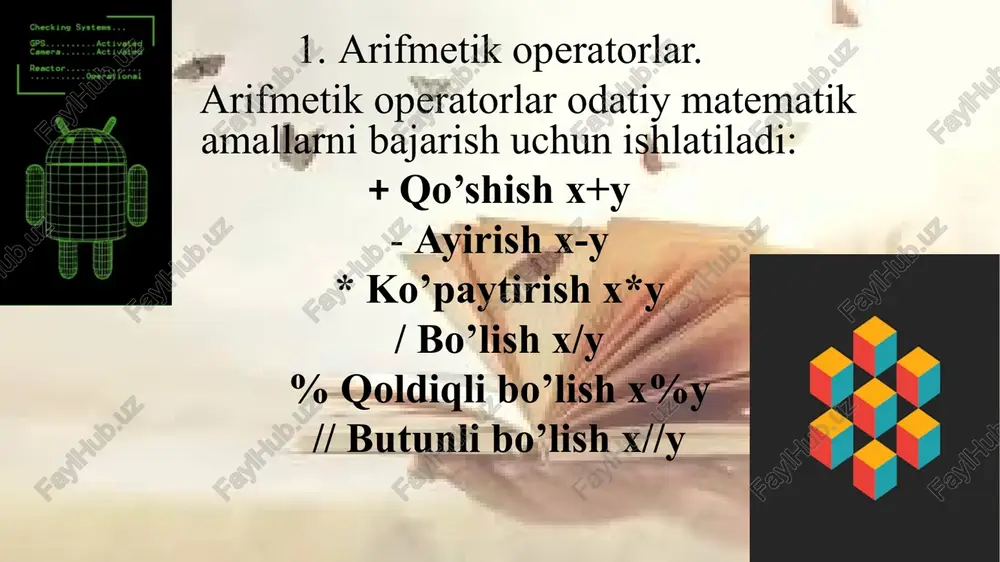 python dasturlash tilioperatorlari - Page 3