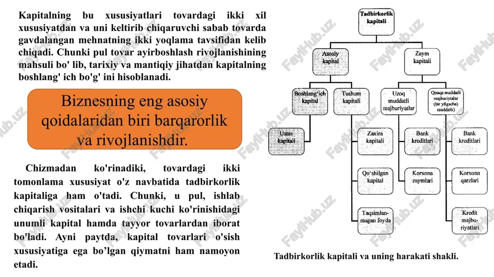 aning ishlab chiqarish quvvati ishlab chiqarish quvvati – ma’lum bir vaqt davomida ilg‘or texnologiyalardan foydalanish, ishlab chiqarish va mehnatni tashkil qilishning ilg‘or sharoitlarida ishlab chiqarish mumkin bo‘lgan mahsulotlarning maksimal darajasidir. korxona ishlab chiqarish quvvatining boshlang‘ich (yil boshida), yakuniy (yil oxirida), o‘rtacha yillik hamda loyiha quvvati turlari mavjud. loyiha quvvati qurilish loyihasida ko‘zda tutilgan bo‘ladi. qayta tiklash, kengaytirish va texnik jihatdan qayta qurollantirish davomida loyiha quvvati kattalashtirilishi mumkin. shu sababli amaliyotda loyiha quvvati ko‘pincha korxonaning amaldagi quvvati bilan solishtiriladi. korxonaning amaldagi quvvati korxona ishlab chiqarish dasturini tayyorlash uchun asos bo‘lib xizmat qiladi. korxona ishlab chiqarish quvvatini aniqlashda zaxiradagi uskunalardan tashqari, barcha o‘rnatilgan uskunalar hisobga olinadi. ba’zi bir sexlarda (yig‘uv, quyuv va boshqa sexlarda) ishlab chiqarish quvvati ishlab chiqarish maydonlariga asosan hisoblanadi. ishlab chiqarish quvvatini aniqlashda mahsulot birligiga sarflanuvchi vaqt me’yori yoki har bir uskunaning unumdorlik me’yorlari muhim ahamiyatga ega bo‘lib, ular ilg‘or hamda progressiv bo‘lishi talab qilinadi. korxona bosh bo‘g‘inining (asosiy …
