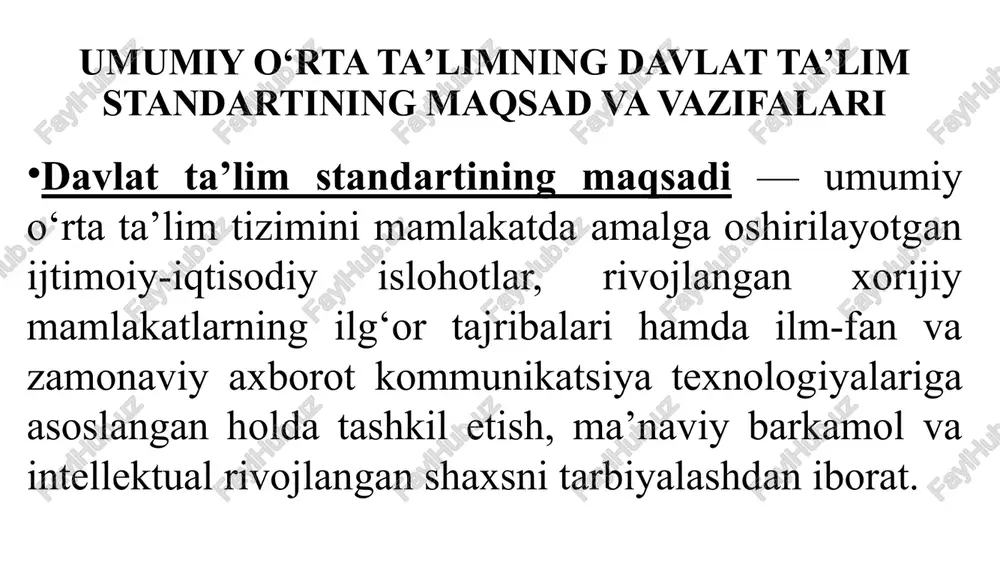 ni kundalik faoliyatda qo‘llay olish qobiliyati. baholash tizimi — davlat ta’lim standarti bo‘yicha umumiy o‘rta ta’limning malaka talablarini o‘quvchilar tomonidan o‘zlashtirilishi darajasini hamda umumiy o‘rta ta’lim muassasasining faoliyati samaradorligini aniqlaydigan mezonlar majmuyidan iborat. umumiy o‘rta va o‘rta maxsus, kasb-hunar ta’limi muassasalarida (barcha ta’lim olish tillari bo‘yicha) ona tili fanini o‘qitish bosqichlari ona tili dasturi ikki qismdan iborat: 1. uqtirish xati. 2. asosiy qismi. uqtirish xatida ona tili predmetining tutgan o‘rni, uning vazafalari ko‘rsatilib, metodik yo‘l-yo‘riqlar beriladi. dasturning asosiy qismi 4 bo‘lim, u har bir sinfda o‘quvchilar o‘zlashtirishi lozim bo‘lgan bilim va ko‘nikmalar ko‘rsatilgan. dasturning bo‘limlari: xat - savod o‘rgatish va o‘stirish «o‘qish va nutq o‘stirish», «grammatika, imlo va nutq o‘stirish»dan iborat. har bir bo‘lim bir necha qismlardan iborat. masalan, «o‘qish va nutq o‘stirish» bo‘limi, «sinfda o‘qish» va «sinfdan tashqari o‘qish»ni sinfda o‘qish o‘z navbatida «o‘qish mavzularini», «o‘qish ko‘nikmalarini», «matn ustida ishlash» qismlarini o‘z ichiga oladi va hokazolar. ona tili fanidan …
