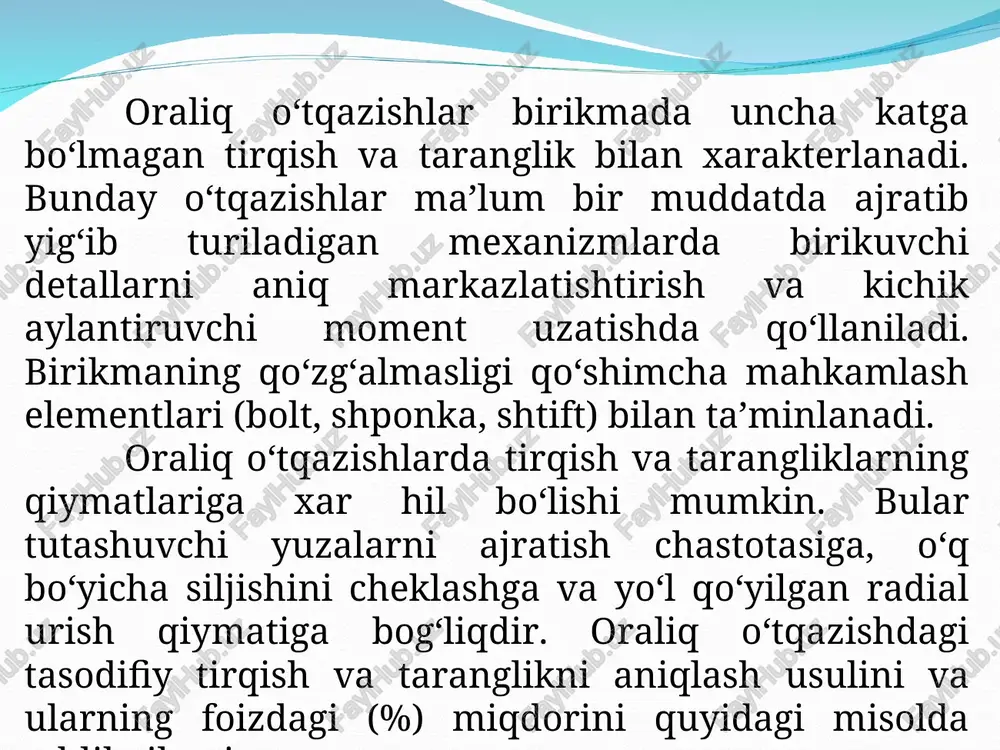 oraliq o‘tqazishlarni tanlash va ularni hisobi - Page 3