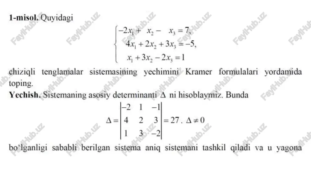 uchta tenglamalar sistemasini kechiring - Page 3