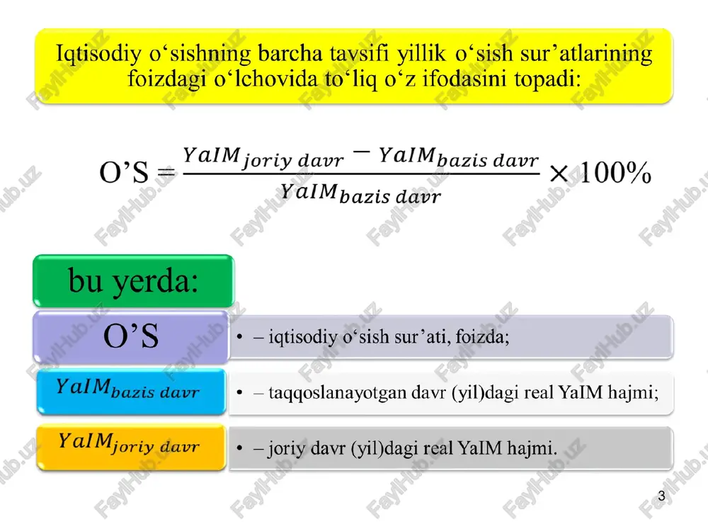 r. solou, dj. mid, a. lyuis va boshq. r. solou modelida ah�olining turmush darajasiga va uning oʻzgarishiga jamgʻ�arma, meh�nat resurslarning oʻsishi va texnologik taraqqiyotning ta'siri aniqlanadi r. xarrod, e. domar va boshq. xarrod-domar modelida iqtisodiy oʻsish daromad darajasi bilan belgilangan talab orqali tah�lil qilinadi. iqtisodiy oʻsishning asosiy omili sifatida investisiyalar qabul qilinadi, chunki daromad darajasi va jami talab kapital zaxiralariga bogʻ�liqdir xarrod – domarning modeli xarrod – domar modelining dastlabki shartlari: meh�nat va kapital bir birini oʻrnini bosa olmaydi; daromad iste'mol va investisiyalar yi�gʻindisidan iborat; davlat xarajatlari ajratilmaydi; iqtisodiyot yopiqdir (sof eksport 0ga teng) investisiya lagi 0 ga teng: investisiyalar shu zaxoti kapital oʻsishiga aylanadi kapitalning ishdan chiqib ketishi mavjud emas; modeldagi ishlab chiqarish funksiyasi toʻ�gʻri chiziq koʻrinishga ega: y(t)=al(t)+bk(f)+c meh�nat taqchil resurs deb h�isoblanmaydi; model texnologik taraqqiyotni �hisobga olmaydi. * investitsiya lagi - tushunchasi odatda investitsiyalarni amalga oshirish va ularning qoplanishi o'rtasidagi vaqt oralig'i yoki ob'ektlarni qurish uchun investitsiyalarni …