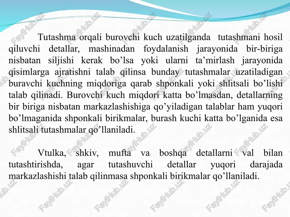urligi kengligiga l: 9n, 11n, val tishi qalinligiga s: 9h, 9g, 9d, 11s, 11a joizlik maydonlari belgilangan.