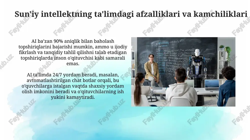 sun'iy intellektning ta'limdagi afzalliklari va kamchiliklari - Page 3