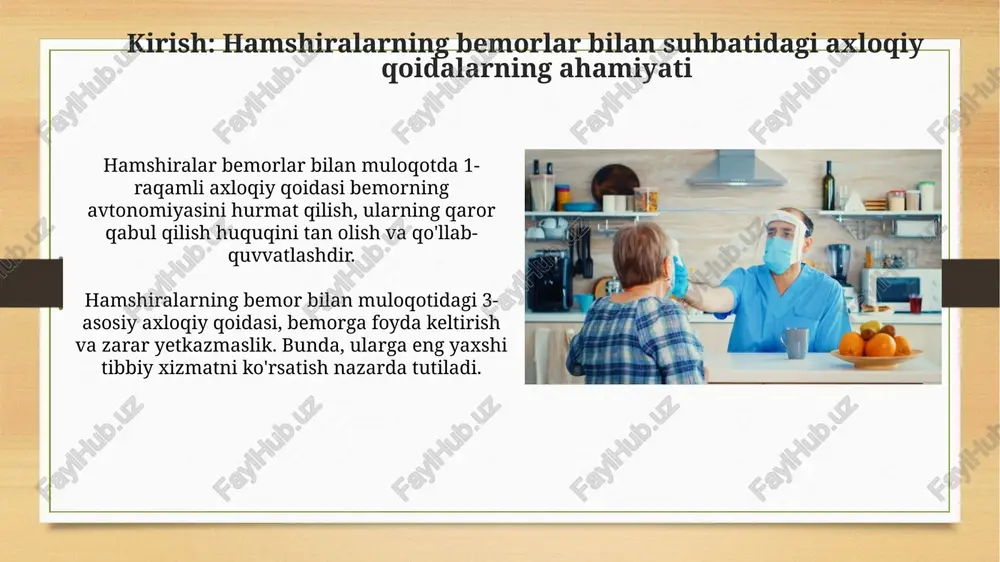 hamshiraning bemor bilan suxbat qilishda etika qoidalari - Page 3