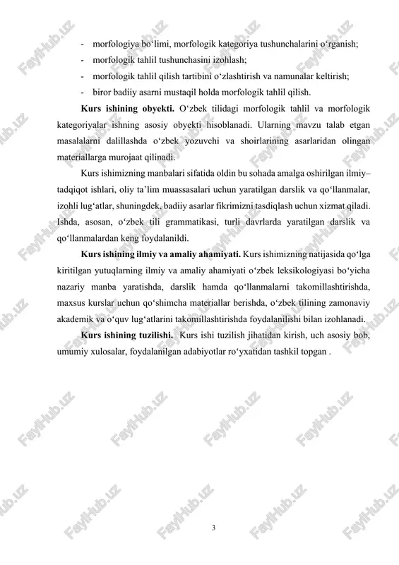 ib turadigan belgisi, bebaho boyligi, moddiy, ma’naviy merosni saqlash va boyitishning eng kuchli vositasi, insoniylik jamiyatining asosi, davlat mustaqilligining muhim tamoyillaridan biri. millat tarixi qancha uzoqqa borib taqalsa, til ham shuncha qadimiy. til azaldan mavjud va millat bor ekan, u ham yashab qolaveradi. qisqa muddatda dunyo xaritasida yangi davlatlar paydo bo‘lishi mumkin, ammo hech vaqt bir kun yoki bir asrda yangi bir til paydo bo‘lib qolmaydi. insonni tiliga qarab qaysi millatga mansubligi, shevasiga qarab esa qaysi hududdan ekanligi aniqlanadi. tillarning morfologiyasiga oid birinchi tadqiqot ishlari aristotel davrida boshlangan. aynan u o‘zining “poetika” asarida nutq qismlari, ot turlari va tilga alohida bo‘limlar bag‘ishlagan. son-sanoqsiz murakkab nazariy masalalar tadqiqi bilan mashg‘ul bo‘lgan “grammatika” terminining yunoncha “yozuv san’ati” ma’nosini bildirishi ham aslida shu amaliy maqsadlar bilan chambarchas bog‘liq bo‘lgan. morfologiya – so‘zlarning nutqda o‘zgarish qoidalarini belgilaydi. morfologiyada so‘z formasini hosil qilish qoidalari va so‘z yasash qoidalari o‘rganiladi: shuningdek morfologiya so‘zlarning ma’lum belgilar asosida …