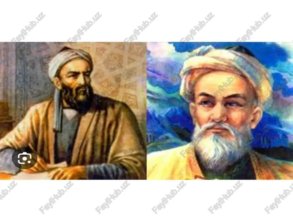 bilan birga yer va osmon globusini yasadi hamda astronomiyaga oid bir necha kitoblar yozdi. olimning ana shunday asarlaridan biri „geodeziya“ 1025-yilda yozib tugatilgan. bu asar „shaharlar orasidagi masofalarni aniqlash uchun joylarning chegaralarini belgilash“ga doirdir. kitobning 4-bobi oxirida beruniy yer aylanasining kattaligini oʻlchash haqida fikr yuritgan. qadimdan insonlar yerning shakli va kattaligini bilishga qiziqqanlar va turli xalqlar yer shaklini turlicha tasavvur qilishgan miloddan avval oʻtgan pifagor, arastu, arximed, eratosfen kabi buyuk olimlar yer dumaloq va shar shaklida degan fikrni aytganlar. jumladan, miloddan avvalgi 250-yilda iskandariyalik olim eratosfen yer shar shaklida deb, uning oʻlchamlarini quyidagicha aniqlagan. iskandariya bilan sienya (hozirgi asvon) shaharlari orasidagi masofani karvonlarning yurish muddati bilan oʻlchaydi, keyin bu qiymatni ikki shahar kengligining ayirmasiga boʻladi va yer radiusini 6840 kilometr deb chiqaradi. bu gradus meridian yoyining uzunligi esa 119,444 boʻladi yoki meridian yoyining uzunligi 70 121 ga tengligini aniqlab, bu yoy meridian aylanasi uzunligining 1/50 qismi ekanligini hisoblagan. yer meridian …