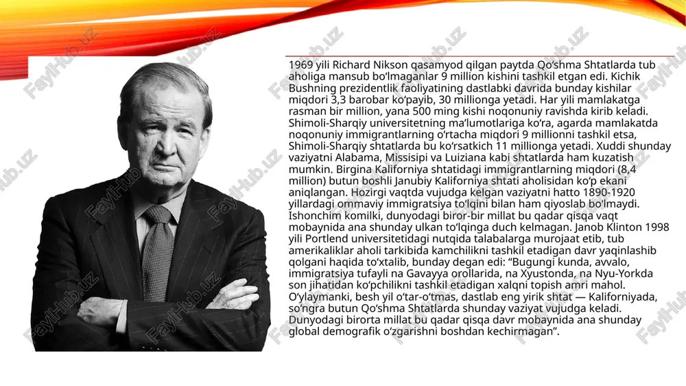 lizatsiyaning kuch-qudrati va sog‘lomligidan darak bersa uning kamayib borishi xalq va jamiyat xastaligining yorqin belgisidir. hozirgi vaqtda bu boradagi vaziyatni nazarda tutib aytish mumkinki, butun kuch-qudrati va boyligiga qaramay, g‘arb tamadduni tanazzulga yuz tutgan. 1960 yilda yevropaliklar, amerikaliklar, avstraliyaliklar va kanadaliklar 750 million nafar bo‘lgani holda, dunyodagi uch milliard aholining to‘rtdan bir qismini tashkil etgan. o‘sha davrlarda imperiyalar yukidan xalos bo‘lgan, urush oqibatlarini bartaraf etgan, kuch-qudratga, to‘lgan g‘arb mamlakatlarida tug‘ilish darajasi eng yuqori nuqtaga ko‘tarilgan edi. aholi o‘sish suratining yuqori darajasidan xavfsiragan yangi maltuschilar tez orada sayyoramiz zaxiralari tugab qolishini bashorat qila boshlashdi. o‘shanda ular ustidan kulganlar 2000 yilga kelib xomush tortib qoldi. qirq yil mobaynida yer shari aholisi ikki baravar ko‘payib, uch milliarddan olti milliardga yetgan bo‘lsa-da, keng ma’noda yevropa xalqlari orasida tug‘ilish keskin kamayib ketdi. bugungi kunda aksariyat g‘arb mamlakatlarida o‘lim ko‘rsatkichi tug‘ilish darajasiga mos yoki undan balandroqdir. 2000 yilda 47 ta yevropa mamlakatidan birgina musulmon albaniyadagina xalqni …