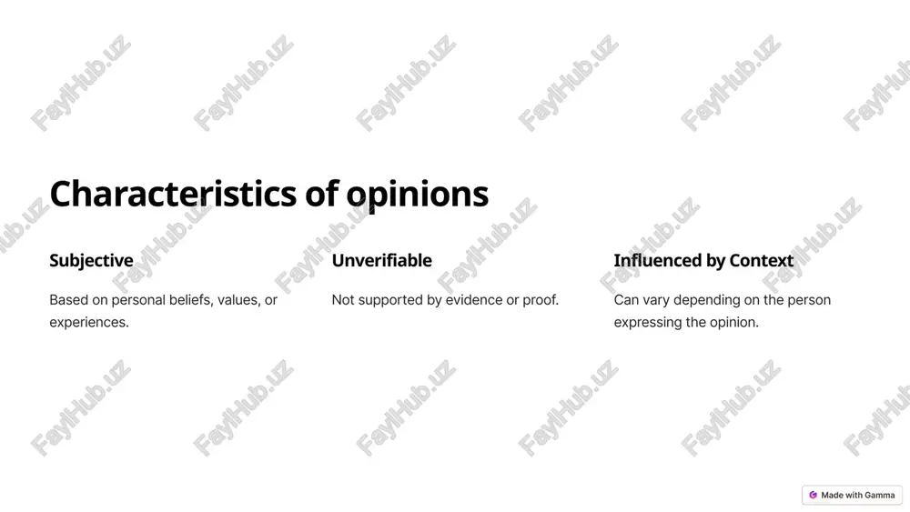 distinguishing between opinions and factual statements - Page 3