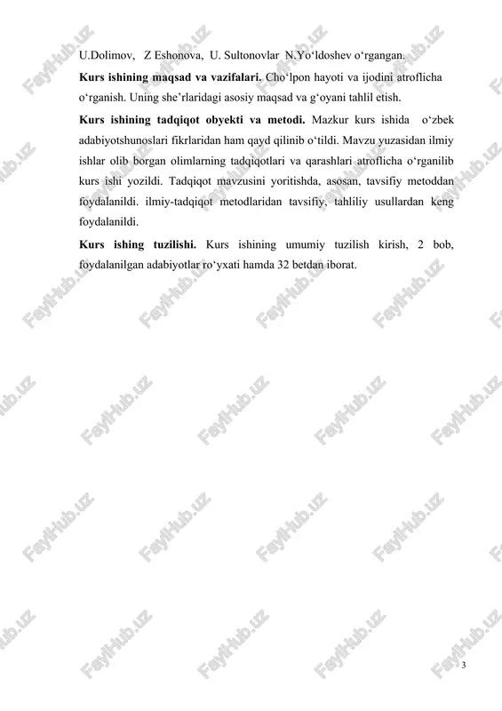 irgan edi. bu davrni oʻz vaqtida ayrim mutaxassislar “turkistonning milliy uygʻonish tarixi”, deya nomlashgan. endi esa “jadidchilik” atamasiga ta’rif bersak: [footnoteref:1]«jadidchilik» arabcha «jadid» («yangi») soʻzidan. keng ma'noda ijtimoiy-ma'naviy hayotning barcha jabhalarini yangilashni koʻzda tutadi. jadidchilik, turkiston ijtimoiy fikri taraqqiyotida, fitrat qayd etganidek, islomchilik (panislomizm), turkchilik (panturkizm) va mahalliychilik (oʻzbekchilik) koʻrinishlarida ham namoyon boʻlgan ediki, bularning oʻz sabablari bor. masalan, islomchilik va turkchilik, chor hukumatining gʻayriruslarga-musulmonlarga qarshi olib borgan buyuk millatchilik siyosatiga javob sifatida maydonga kelgan boʻlsa, mahalliychilik (oʻzbekchilik) 1918-1920 yillarda turkistonda adabiy til borasida avj olgan «tort-tort» munosabati bilan yuzaga kelgan edi. [1: begali qosimov va boshqalar. milliy uyg‘onish davri o‘zbek adabiyoti. toshkent. “ ma’naviyat” 2004. 4-bet. ] milliy uygʻonish, millatning oʻzligini anglash jarayoni mazkur davr adabiyotining ruhi va mazmunini tashkil qildi. buni adabiyotshunoslik oʻtgan asrning 20-yillaridayoq e'tirof etgan edi. milliy uygʻonish birgina adabiyot doirasida qolgani yoʻq, ijtimoiy turmushning barcha qatlamlarini qamrab oldi, hatto «bosmachilik» nomi bilan «gʻalati mashhur» boʻlib …