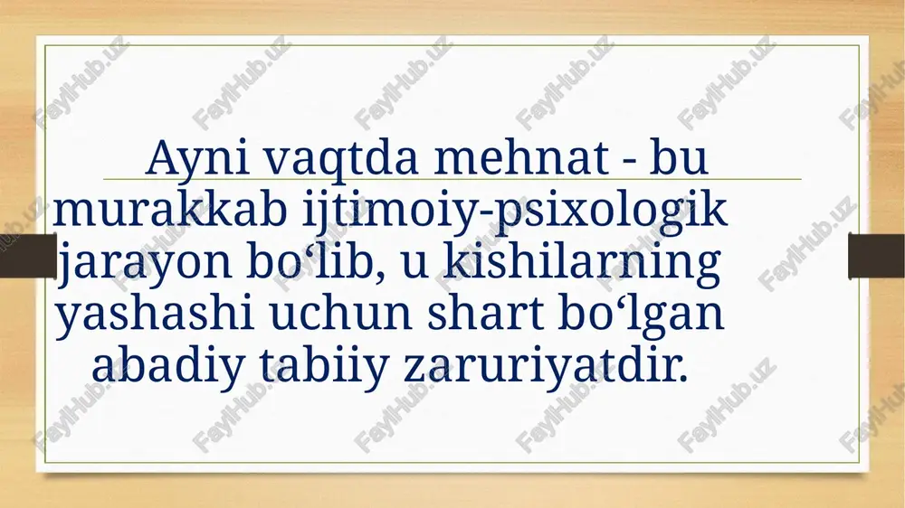 qori darajada rivojlangan. uzluksiz-konveyerli ishlab chiqarishni puxta tashkil qilish, rahbarlikni markazlashtirish va mehnatga ilmiy yondoshish tufayli g.ford va boshqa kompaniyalardagi uning izdoshlari ishlab chiqarish xarajatlarini ancha pasayishi va ishlab chiqishni oshishiga erishganlar. ford avtomobili taxminan 5,000 qismdan iborat. asosiy materiallar, texnologiya va ishlab chiqarishning asosiy komponentlarini o'zlashtirish keng ko'lamli ishlab chiqarish uchun zaruriy shartdir. dastlab, ford butun avtomobillarni bitta zavodda yig'di, lekin ular o'z qismlarini ishlab chiqarishni boshlaganlarida, ular bo'limlarga bo'linishni boshladilar, har bir bo'lim bitta vazifaga javob beradi. yaxshi mehnat taqsimoti bilan ford tashqi qismlarni sotib olishni qisqartirdi va ularni tashqi zavodlarda ishlab chiqardi. yuqori standartlashtirilgan va yuqori darajada ixtisoslashgan sanoatlar endi bitta yirik zavodda to'planmay qoldi. mashina ishlab chiqarishdagi qiyinchiliklar uchun "jarayonlarni parchalash va optimallashtirish" qat'iy va har tomonlama rivojlangan va natijalar hayratlanarli edi. misol tariqasida piston rodlarini yig'ishni oling: eski usuldan foydalangan holda, 28 kishi kuniga 175 ta yig'ishdi - har biri 3 daqiqa 5 soniya. usta …