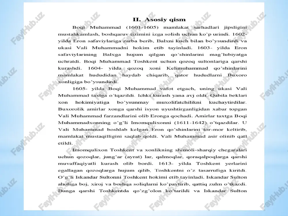 buxoro xonligida ashtarxoniylar o'rnatilishi va siyosiy tarixi - Page 3