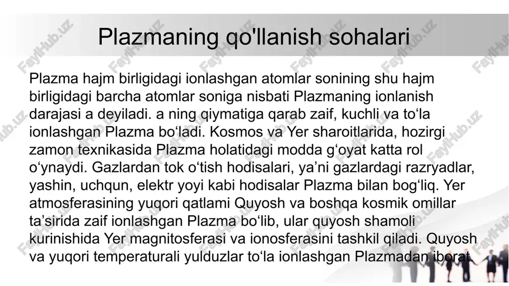 plazma xossalari va qo’llanishi - Page 3