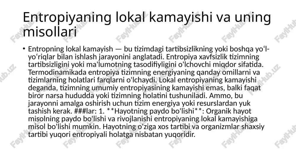 ochiq tizimlarda entropiyaning lokal kamayishi - Page 3