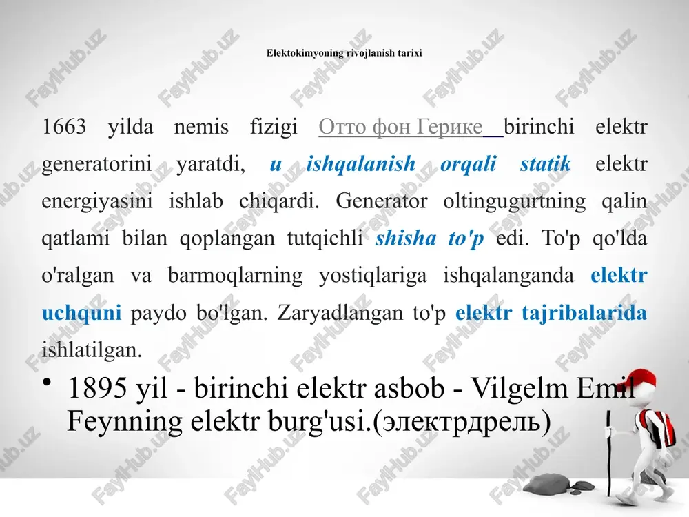 ishlatilishi mumkin. elektroformatsiyalash jarayonida choʻkilgan metall konlarining qalinligi 0,25-2 mm. galvonoplastika kichik haykallar va zargarlik buyumlarining aniq badiiy nusxalarini ishlab chiqarishda, texnologiyada – gramofon plastinalari, bosma valiklar, mikron parametrli metall buyumlar ishlab chiqarishda koʻp qoʻllanadi; galvonoplastika yangi texnologiyalar paydo boʻlishiga qaramay, masalan: 3d skanerlash va 3d bosib chiqarish, elastik quyma. galvonoplastika kichik sanʼat buyumlari va boshqa baʼzi turdagi mahsulotlarning aniq metall nusxalarini olishning eng mashhur usuli boʻlib qolmoqda. 2-rasm. kristofl fabrikasining choy-kofe servizi, 1875 yil, birinchi marta galvonoplastik kumush va oltin qoplash qoʻllash qoʻllash sohasiga qarab bir xil qoplamalar himoya, himoya-dekorativ yoki maxsus deb tasniflanishi mumkin [2] . olingan qoplamalar – choʻkindi – zich va gʻovaksiz tuzilishga ega boʻlishi kerak. zich tuzilishiga erishish uchun tegishli elektrolitlar tarkibini, harorat rejimini va oqim zichligini tanlash kerak. qoplama usulini tanlash mahsulotning maqsadi va ish sharoitlariga bogʻliq. galvonoplastika usuli bilan koʻp ishlar amalga oshiriladi: ular oddiy dantelni metallga aylantirish va ular bilan rasm ramkalari …