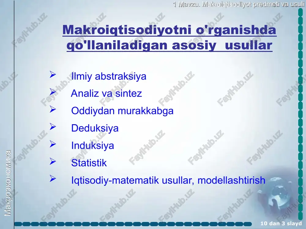makroiqtisodiyot predmeti va metodi - Page 3