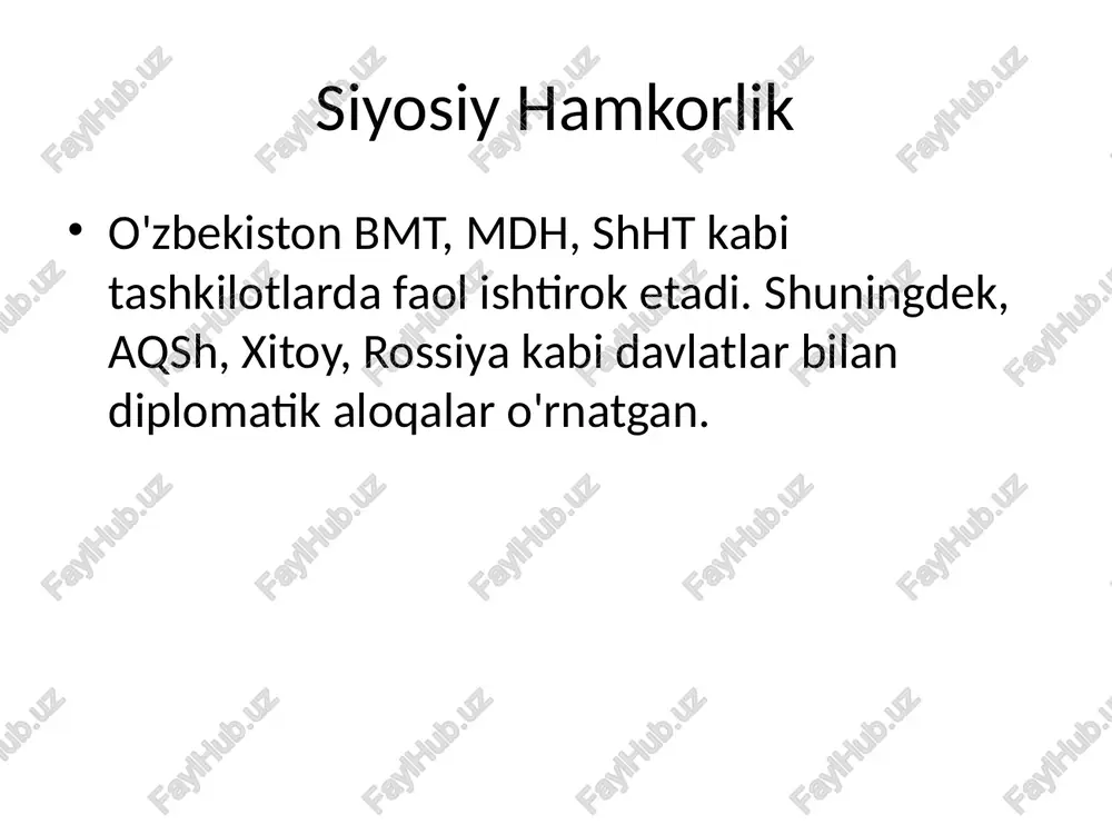 o'zbekiston va jahon hamjamiyati - Page 3