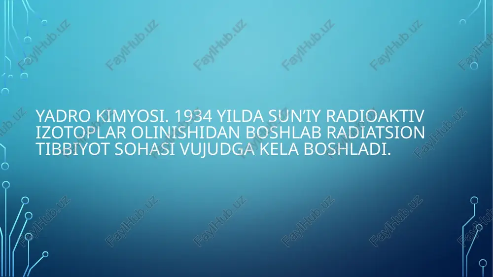 yadro kimyosining tibbiyotdagi o‘rni - Page 3