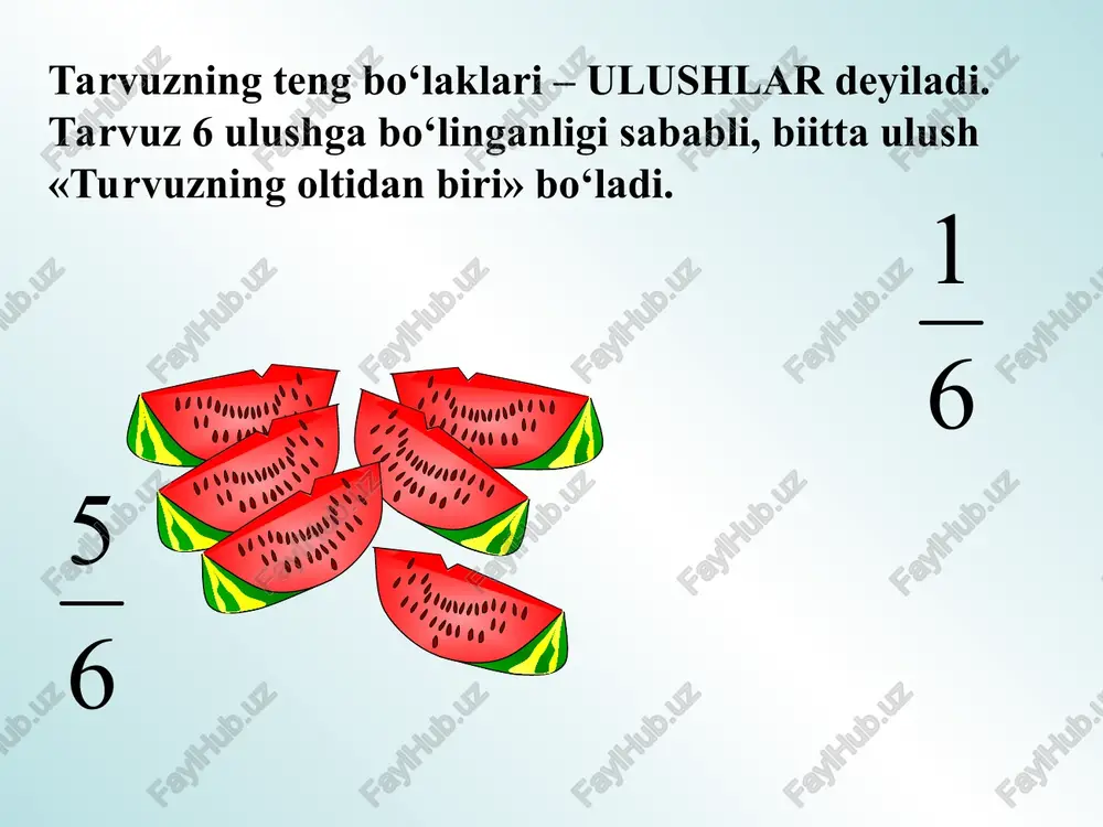 ulushlar.oddiy kasrlar haqida ma’lumot - Page 3
