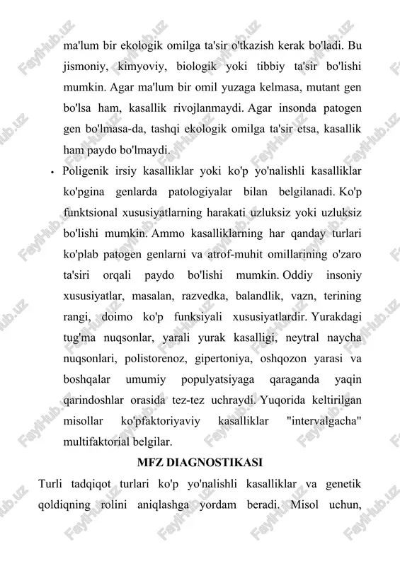 paydo bo'lishi jarayonida karbongidrat metabolizmasi buzilishiga olib keladigan ichki va tashqi omillar ham ishtirok etmoqda. kasallikning paydo bo'lishi stresserlar, infektsiyalar, shikastlanishlar, jarrohlik amaliyotlari ta'sirida kuchli ta'sir ko'rsatadi. xavfli omillar virusli infektsiyalarni, zaharli moddalarni, ortiqcha vaznni, aterosklerozni va jismoniy faoliyatni qisqartirishni o'z ichiga olishi mumkin. - iskemik yurak kasalligi - miokardga qon berilishi qisqarishi yoki umumiy etishmasligi natijasidir. bu koronar tomirlarda patologik jarayonlarga bog'liq. ko'p funktsional kasalliklarning oldini olish rivojlanish va tug'ma kasalliklarning kelib chiqishiga va rivojlanishiga to'sqinlik qiluvchi profilaktik choralar turlari birinchi, ikkinchi darajali va uchinchi darajali bo'lishi mumkin. profilaktikaning asosiy turi bemor bolaning kontseptsiyasini oldini olishga qaratilgan. bu insonning atrof muhitini yaxshilash va takomillashtirishni rejalashtirishda amalga oshirilishi mumkin. ikkinchi profilaktika xomilada kasallik ehtimoli yuqori bo'lsa yoki tashxis allaqachon prenatal tarzda aniqlangan bo'lsa, homiladorlikning bekor qilinishiga qaratilgan. bunday qarorning asosi irsiy kasallik bo'lishi mumkin. faqat ayolning roziligi bilan o'z vaqtida bo'ladi. irsiy kasalliklarning uchinchi turi profilaktikasi, allaqachon tug'ilgan bolada kasallikning …