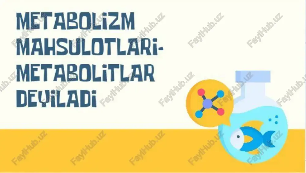modda va energiya almashinuvi metabolizmi - Page 3