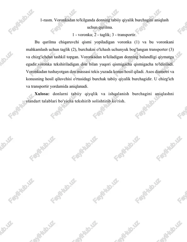 don massasining tabiiy qiyalik va ishqalanish burchagini aniqlash - Page 3