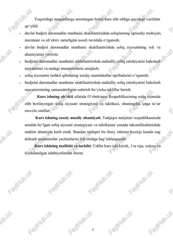 sodiyotdan bozor iqtisodiyotiga o‘tish davri, xalqaro miqyosdagi globallashuv, hududiy integratsiya, rivojlangan va rivojlanayotgan mamlakatlar moliya, budjet-soliq tizimida yuz berayotgan tarkibiy va institutsional o‘zgarishlarning ajralmas qismi sifatida namoyon bo‘lmoqda. xalqaro miqyosda amalga oshirilayotgan ushbu global jarayonlar o‘zining tezkorligi, ko‘lami va axborot sigami bilan mamlakat budjet-soliq tizimini boshqarish oldiga jiddiy vazifalarni qo‘ymoqda. mazkur fanning boshqa fanlar singari o‘ziga xos predmeti va vazifalari mavjud. bu fanni o‘qitishning zarurligi iqtisodiyotning erkinlashuvi va iqtisodiy isloxotlarni chuqurlashtirish sharoitida budjet va soliq munosabatlarining yanada takomillashib borayotganligi bilan xam yanada ko‘chaymoqda. “budjet-soliq siyosati yaxlitligi” moliya siyosati strategiyasini belgilash, davlat daromadlari, xarajatlari va qarzlarni boshqarish kabi masalalarning nazariy jixatlari yoritiladi. moliya sohasida faoliyat yurituvchi mutaxassislar uchun ushbu fan nazariy bilimlarning asosiy yo‘nalishlarini belgilab beradi. mazkur fanda bozor iqtisodiyoti qonunlaridan kelib chiqib, budjet-soliq siyosatining mohiyati va vazifalari yoritildi. mazkur fan bo‘lajak magistrlarga moliyani rejalashtirish, budjet-soliq siyosati strategiyasini belgilash bilan bog‘liq muammolarni yechishga ko‘maklashuvchi qo‘shimcha nazariy bilimlarni beribgina qolmasdan, balki ularni …